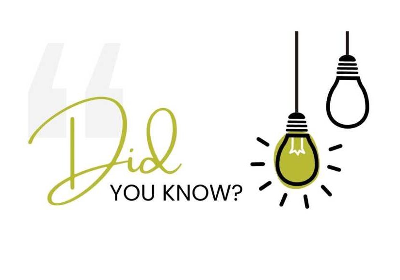 Did You Know" text with lightbulb illustration.